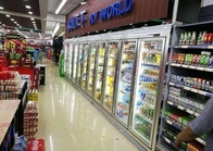 Supermarket Cool Cool Display Cold Room, Commercial Walk In Freezer Room